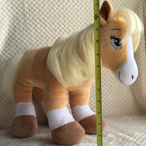 Build A Bear Workshop Plush Horses and  Hearts Riding Club Palomino Horse Pony - Picture 11 of 16